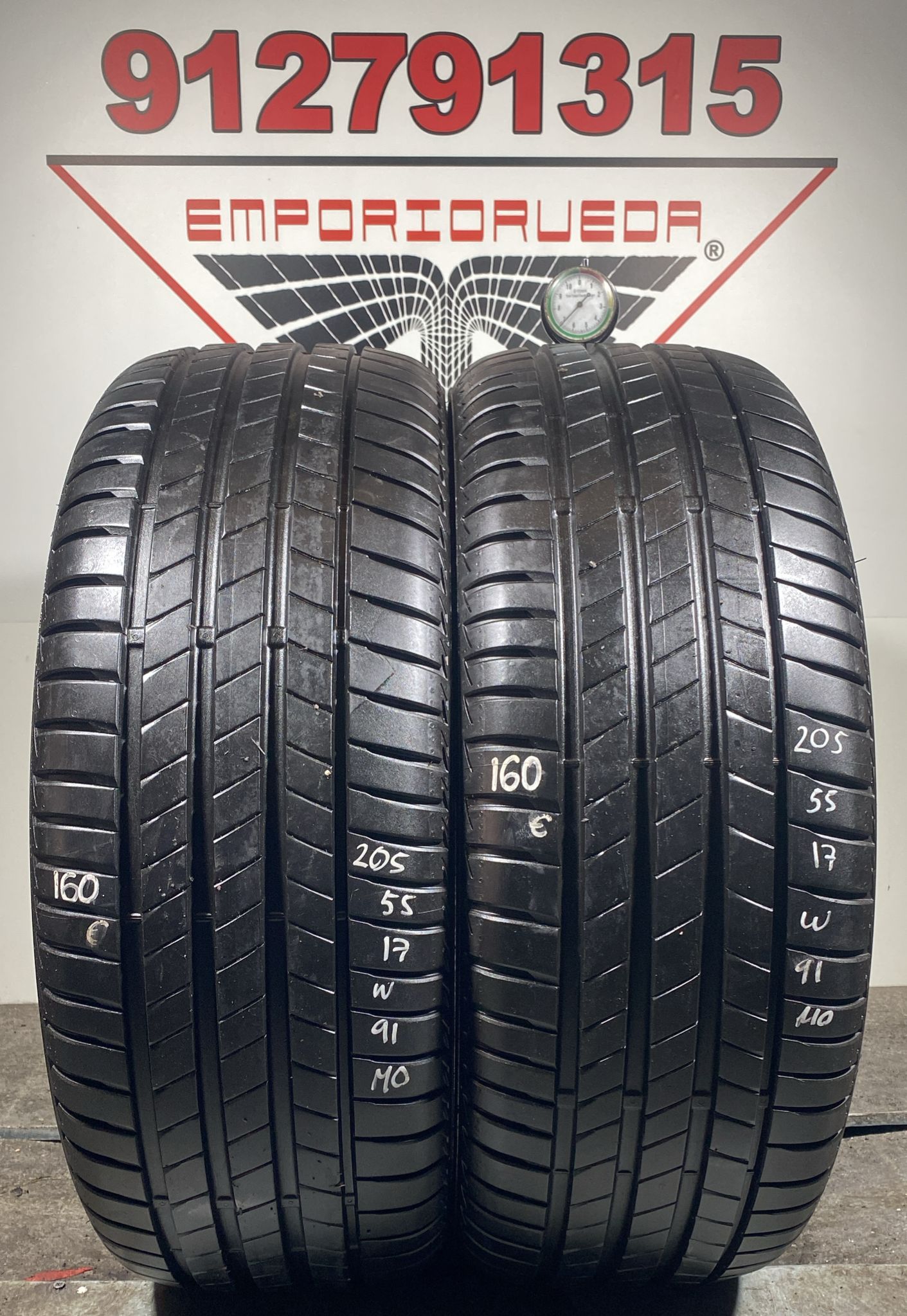 BRIDGESTONE TURANZA USADO RSC 205/55 R17 91 W